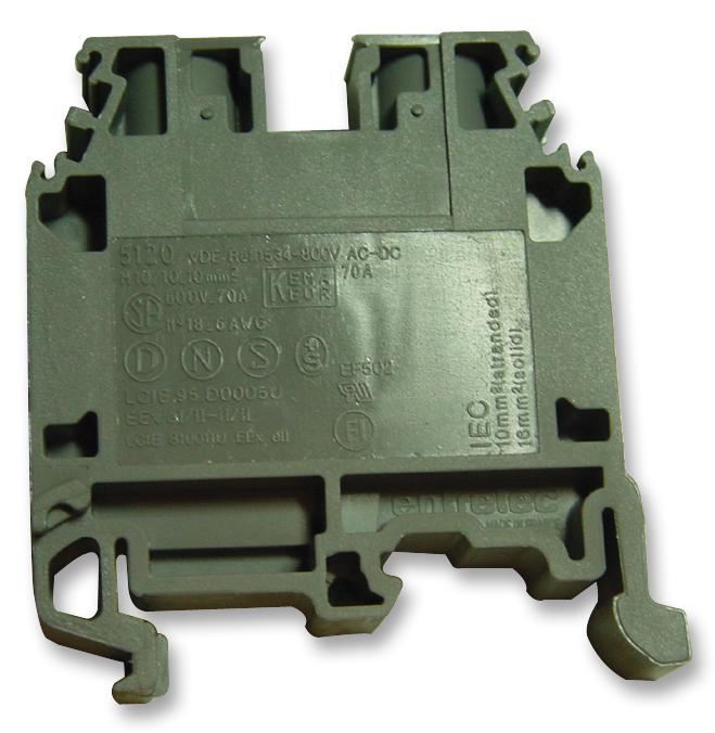Terminal Block, Grey, 10mm