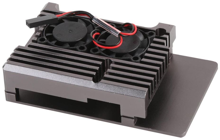 Active Heatsink Case for Raspberry Pi 4, Gunmetal