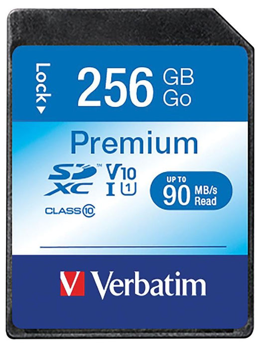 Premium U1 SDXC Memory Card, 256GB up to 90MB/s