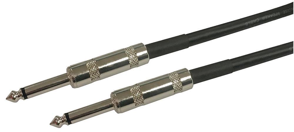 Loudspeaker Audio Lead, 6.35mm Jack-to-Jack, 3m Black