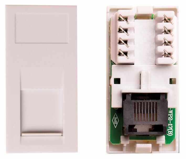 RJ45 Cat6 Module White