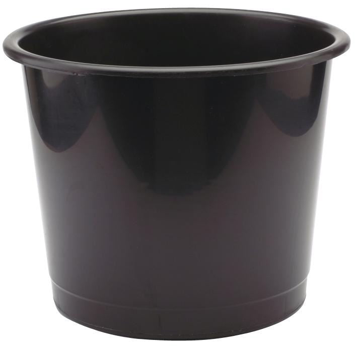 15L Plastic Waste Bin - Black