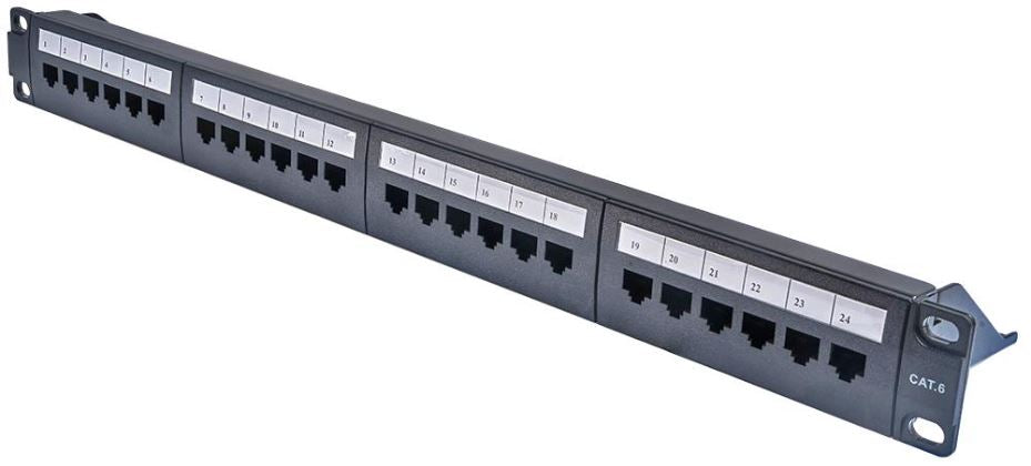 24 Port Cat6 RJ45 Patch Panel