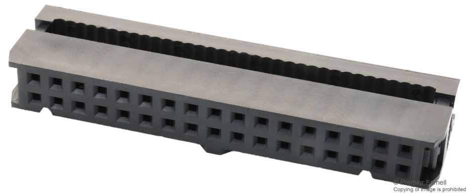 2.54mm IDC Connector, 2 Row, 34 Way, for Flat Cable