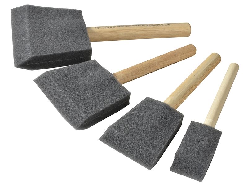 Foam Brush Set, 4 Piece