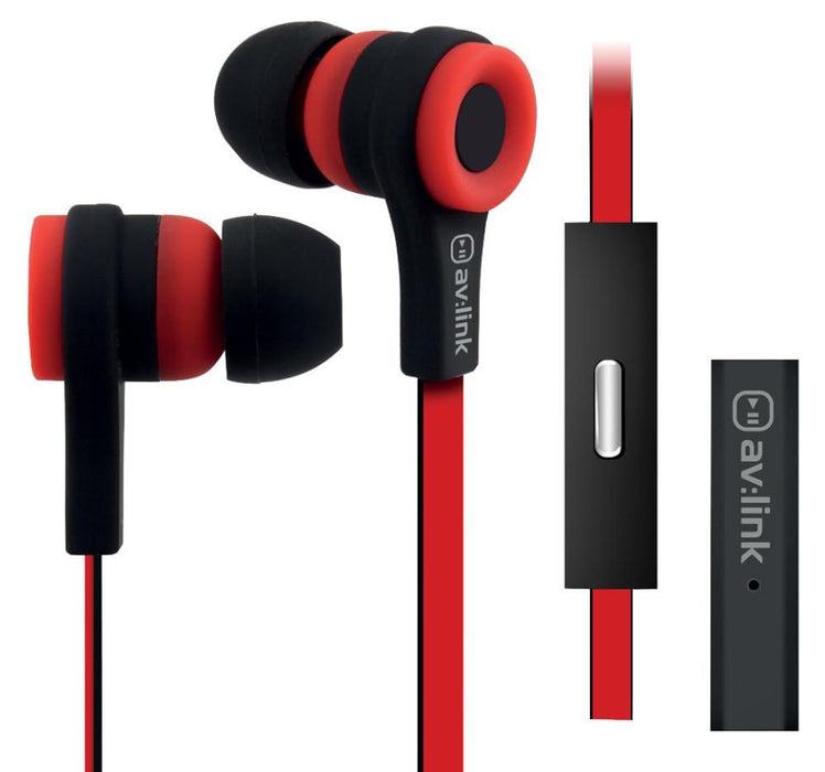 Rubberised Stereo Earphones with Handsfree