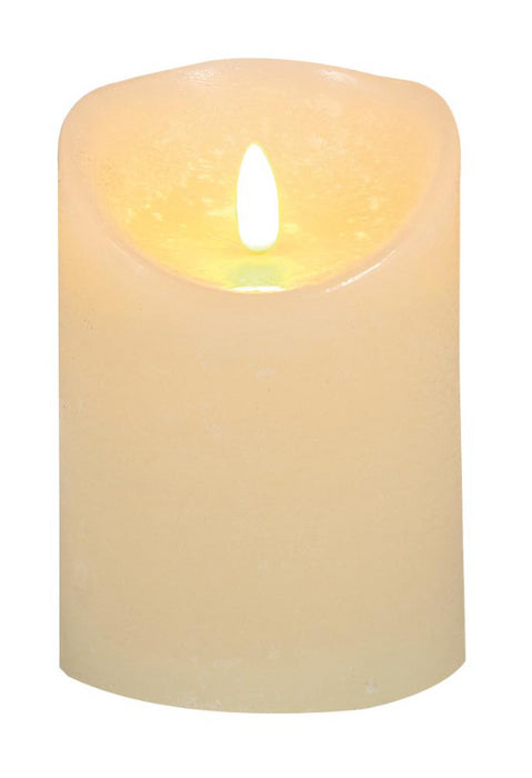 Flickerbright Textured Candle