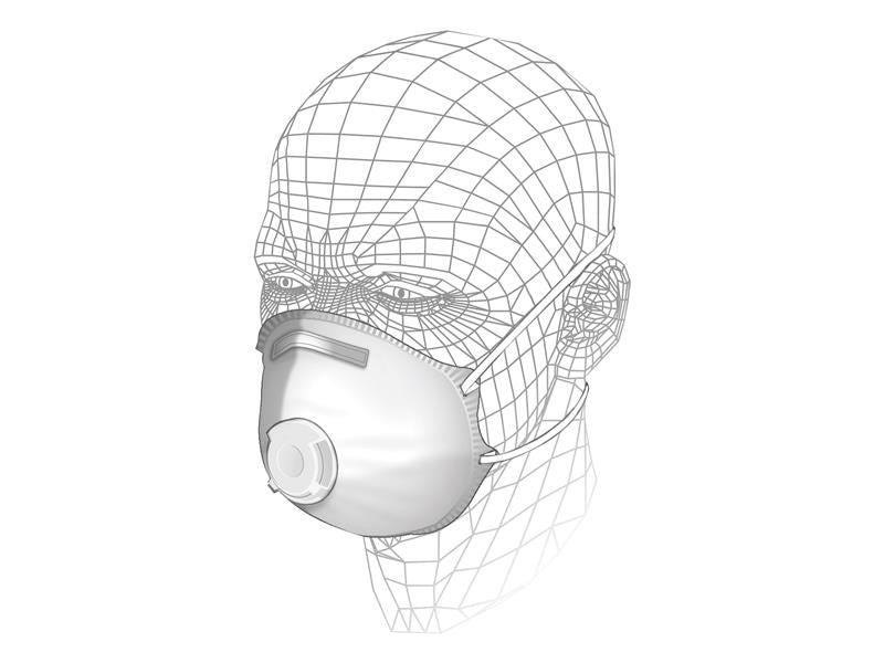 Premium Valved Sanding and Insulation Respirator P1