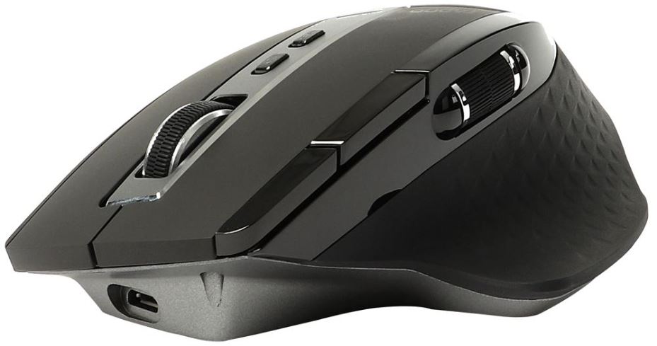 MT750S Bluetooth & 2.4GHz Multi-Mode Wireless Laser Mouse, Black