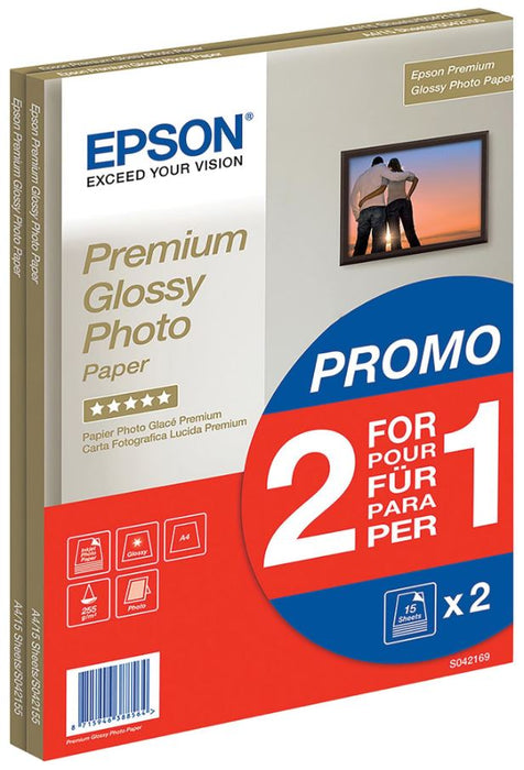 Gloss Photo Paper, 2x 15 Sheets - A4 255gsm