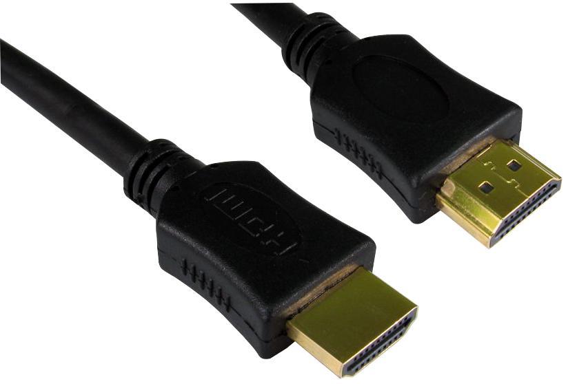 High Speed 4K UHD HDMI Lead with Ethernet, Male to Male, Black