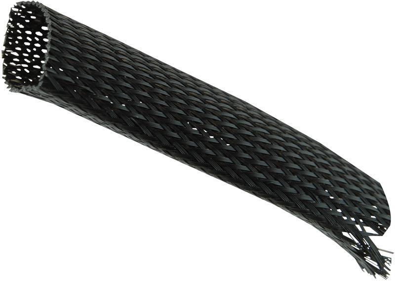 Expandable Braided Sleeving Black 45 75mm 25m Reel