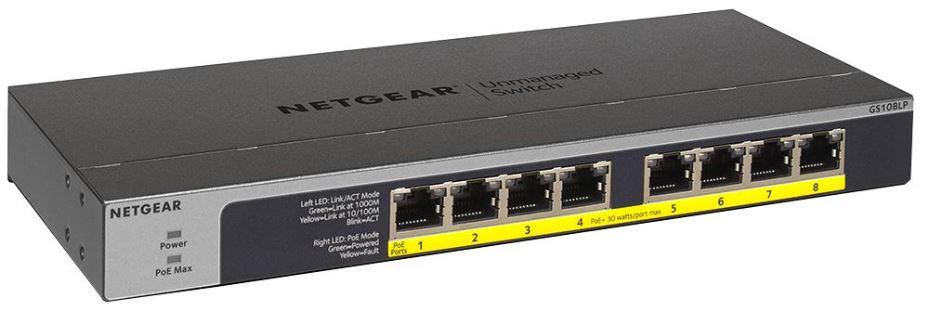 8 Port Gigabit Ethernet PoE+ Unmanaged Desktop Switch