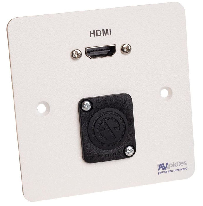 1 Gang HDMI/D-Shell Wall Plate