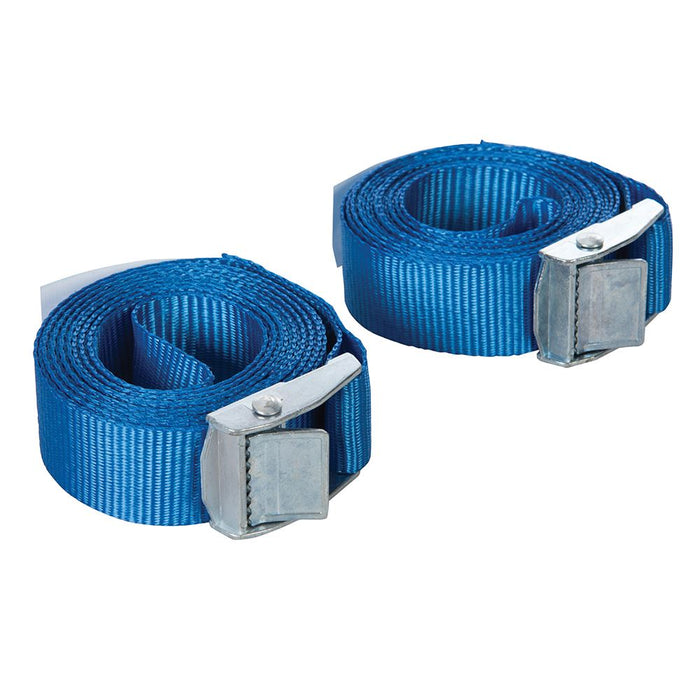 Cam Buckle Tie Down Strap 2.5m x 25mm 2pk - 2.5m x 25mm