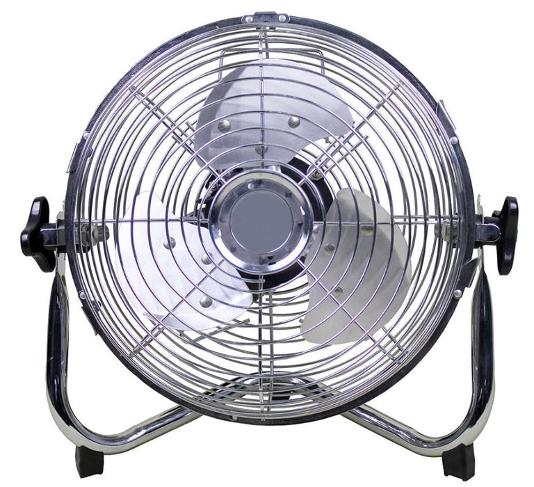 14" High Velocity Floor Fan, Chrome