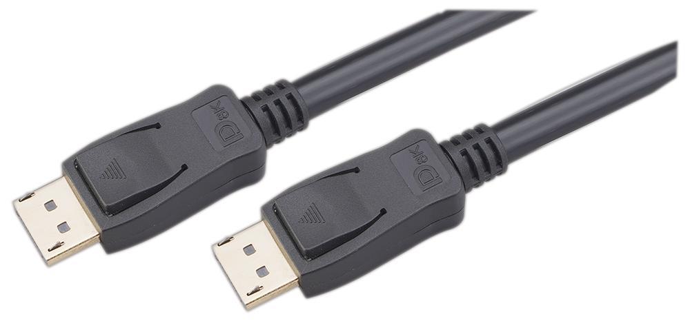 8K UHD 60Hz DisplayPort 1.4 Lead, 3m Black
