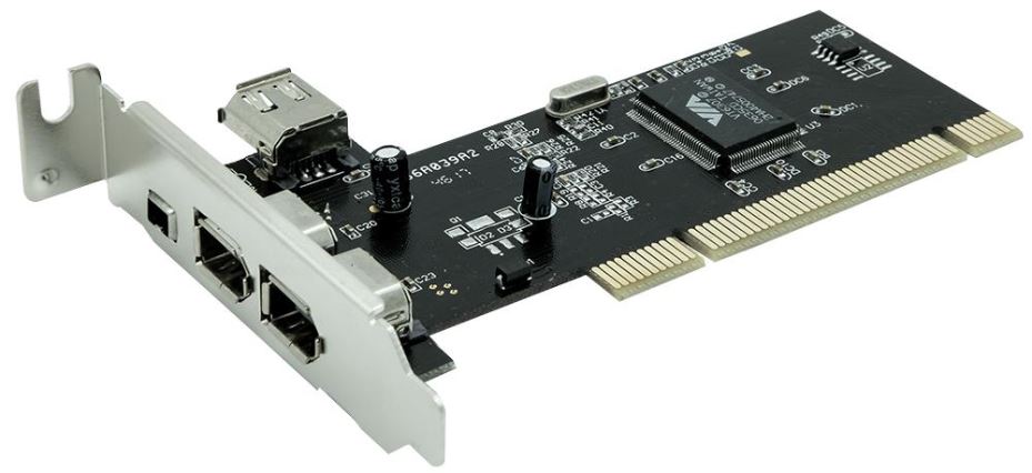 Low Profile 3 Port PCI FireWire Card