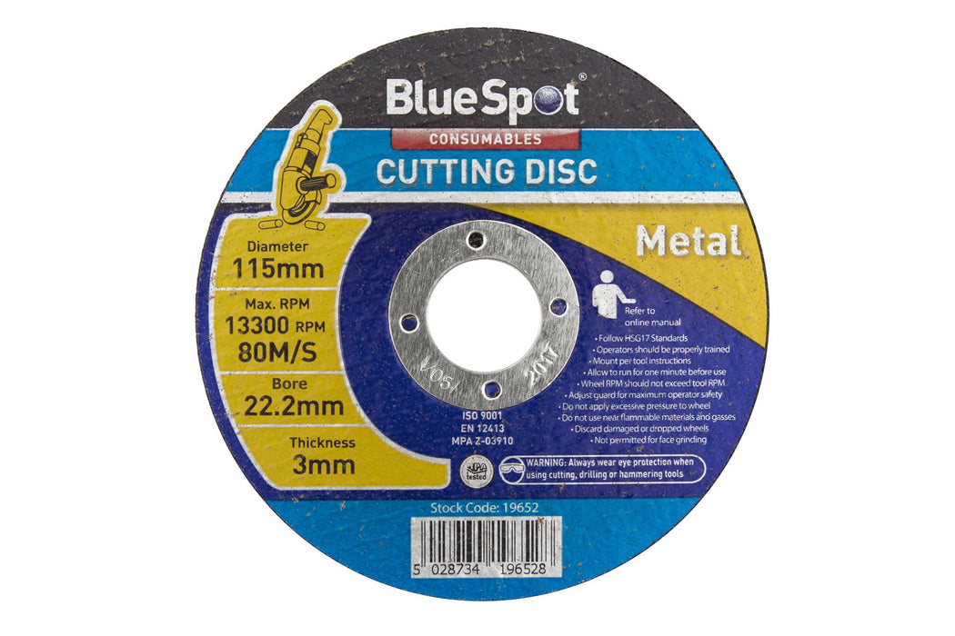 115mm (4.5") Metal Cutting Disc