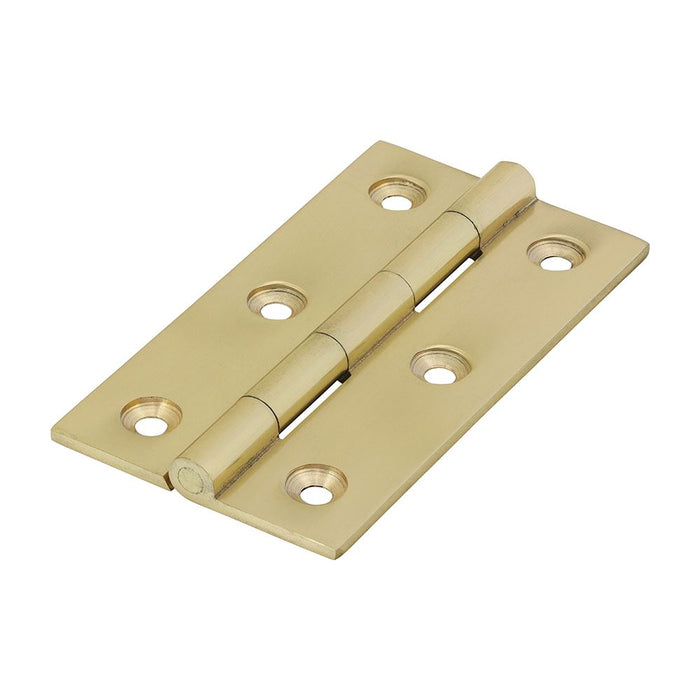 Solid Drawn Hinge - Solid Brass - Polished Brass