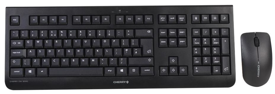 DW 3000 Wireless Keyboard & Mouse Set, Black
