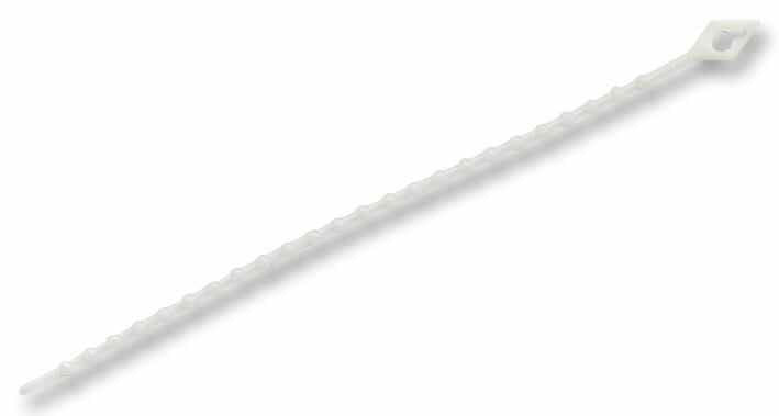 Reusable Knot Cable Ties White 100mm Pack of 100