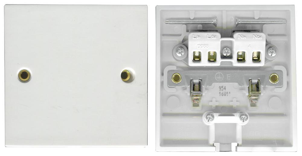 20A Flex Outlet Plate, White