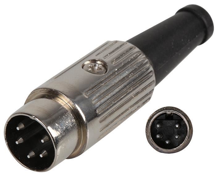 5 Pin (240 Degree) Nickel Standard DIN Plug