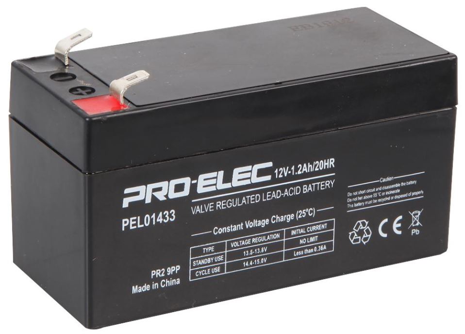 1.2Ah 12V AGM Lead Acid Battery