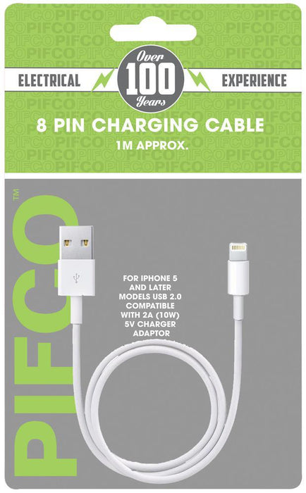 1m Lightning Charging Cable, White