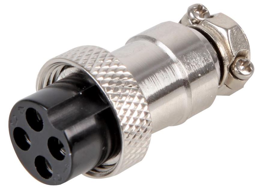 4-Pin Multi-Pole Inline Connector Socket