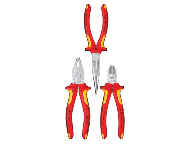 Elektro VDE Pliers Set, 3 Piece