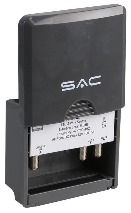 2-Way LTE Masthead/Outdoor Splitter DC Pass