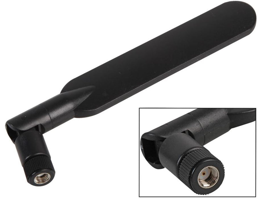 WiFi / M2M Whip Antenna, 5dBi, 90 Degrees, SMA Reverse Polarity