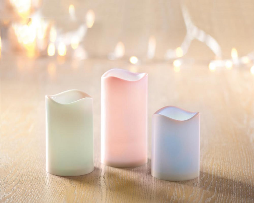 Premier - Colour Changing Candles with Timer and Remote, Pack of 3