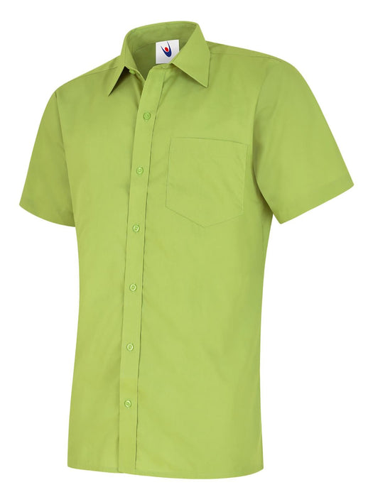 Men's Mens Poplin Half Sleeve Shirt - 65% Polyester 35% Cotton Poplin