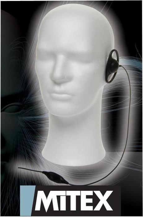 D-Shape Earpiece with Mic & PTT