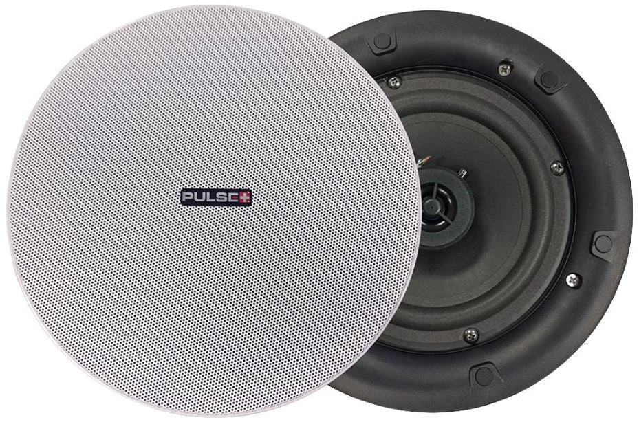 PLUS - 6.5" 100V Line Coaxial Ceiling Speaker with Magnetic Grille, 20W