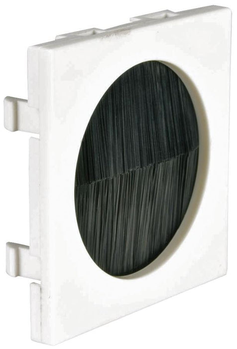 Double Brush Plate Wallplate Module, 50 x 50mm