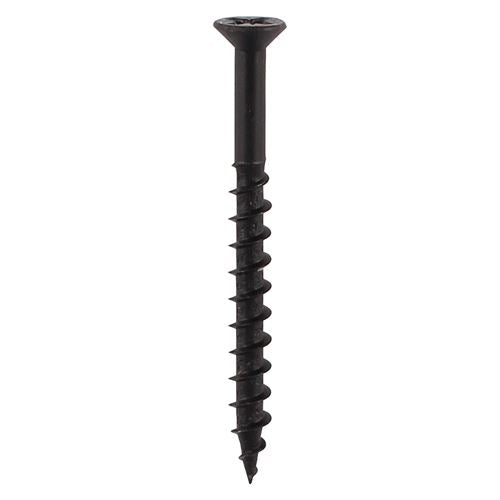 Carcass Screw PZ2 Countersunk Black