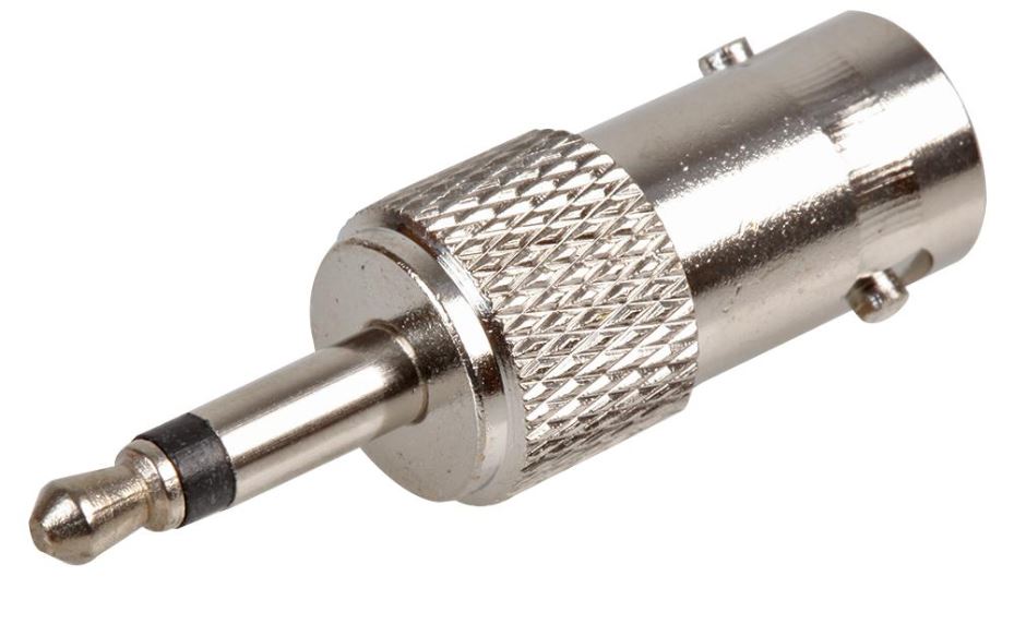 BNC Socket To 3.5mm Mono Jack Plug Adaptor