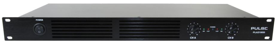 2 Channel Power amplifier, 2x180W RMS - 1U