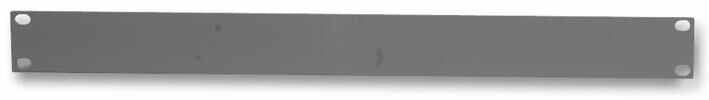 19" Blank Rack Panel, Grey - 1U