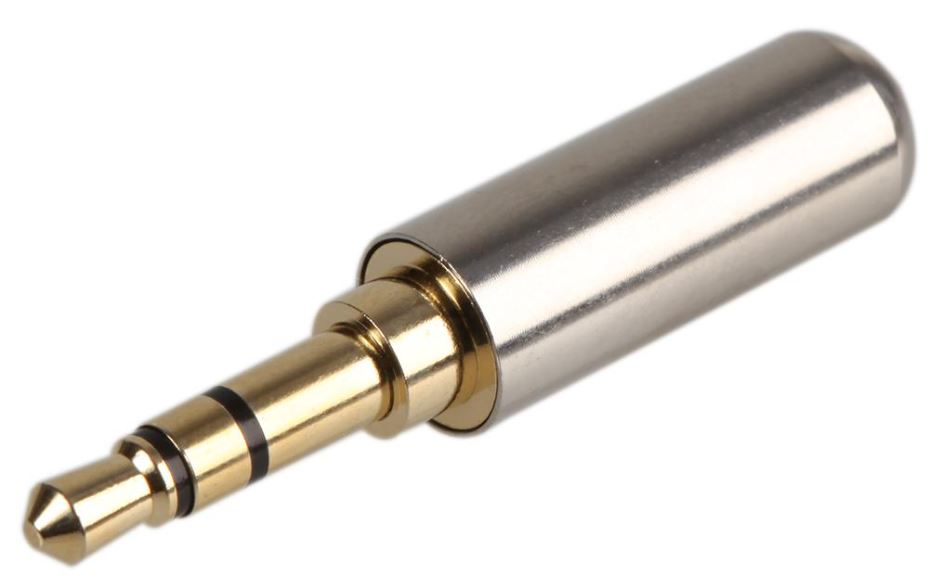 Slim 3.5mm Gold Plated Stereo Jack Plug