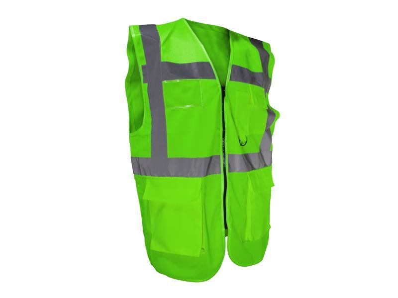 Hi-Vis Utility Green Waistcoat