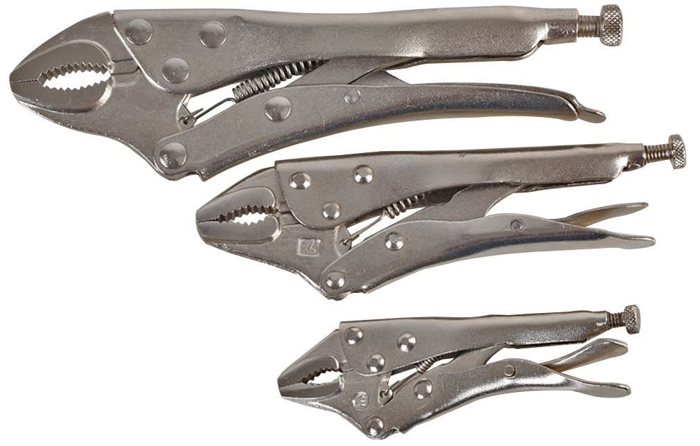 DURATOOL - Locking Pliers Set, 3 Piece