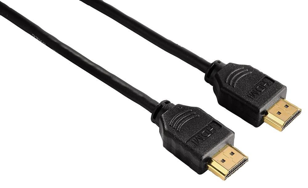 High Speed HDMI Lead, Male to Male, Gold Plated Connectors, 1.5m Black