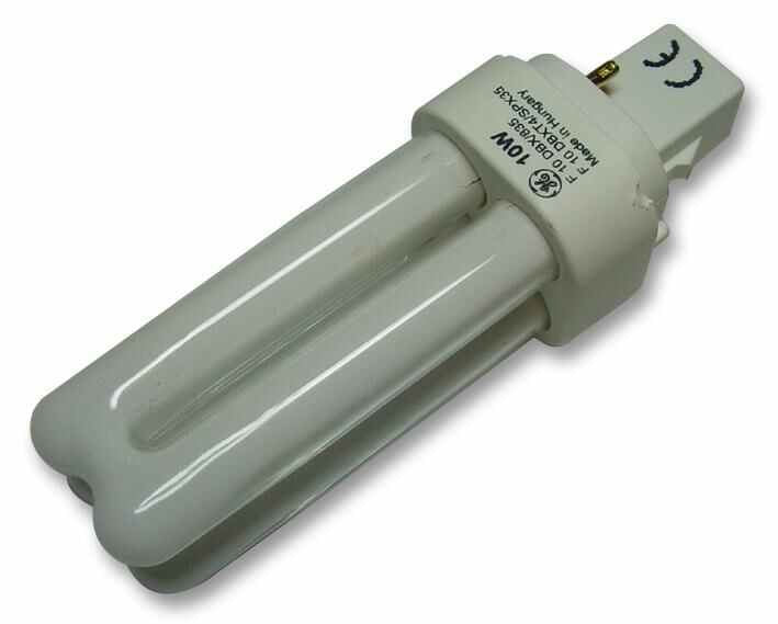 GE - Biax 18W 2 Pin G24d-1 CFL Bulb, 835