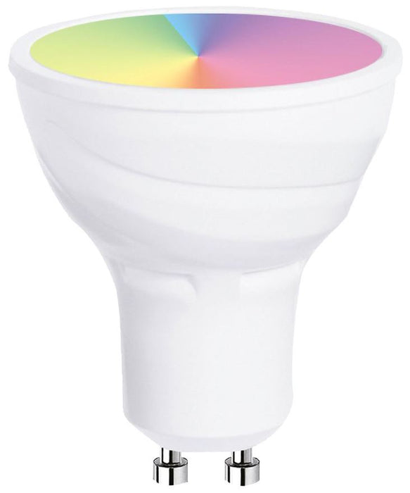 LED Smart WiFi RGB GU10 Lamp, 5W, 400lm, 2700-6000K, Dimmable