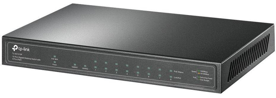 10 Port Gigabit Desktop Switch with PoE+